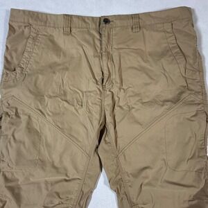 Mountain Khakis Classic Fit Cargo Pants Men's 46x32 Cotton Nylon Spandex Tan